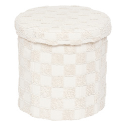 Puf rotund pliabil PASTI, tuftat, Ø 38 cm