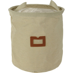 Cos din material cu fereastra si manere, Ø 24 cm