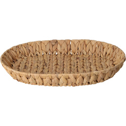 Coș oval din nuiele din hyacinth acvatic BRAID, 32 x 40 cm