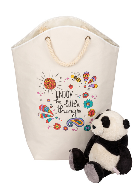 Cos mic pentru rufe cu manere din franghie, 58 l, WENKO