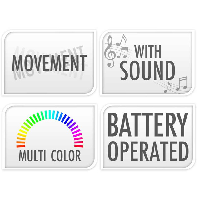 Scenă mobilă cu Moș Crăciun, 25 cm