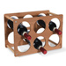 Raft pentru vin, 6 sticle, bambus