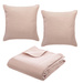 Cuvertură de pat DOLCE 240 x 260 cm, 2 perne, roz pastel
