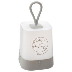 Lampa de noptiera USB, silicon, gri