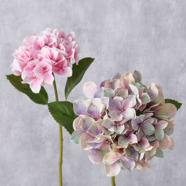 Hortensie artificială pe tulpină, 46 cm