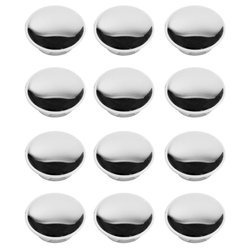 Magneti pentru note, otel inoxidabil, 12 bucati in set, ZELLER