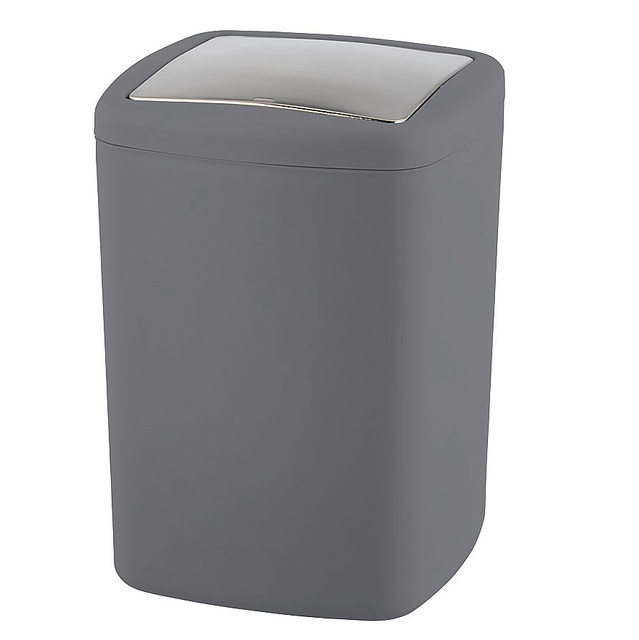 Coș de gunoi BARCELONA, Antracit, 8,5 L, WENKO