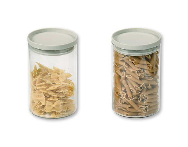 Set două recipiente de depozitare din sticlă, 10 x 15 cm, Kesper