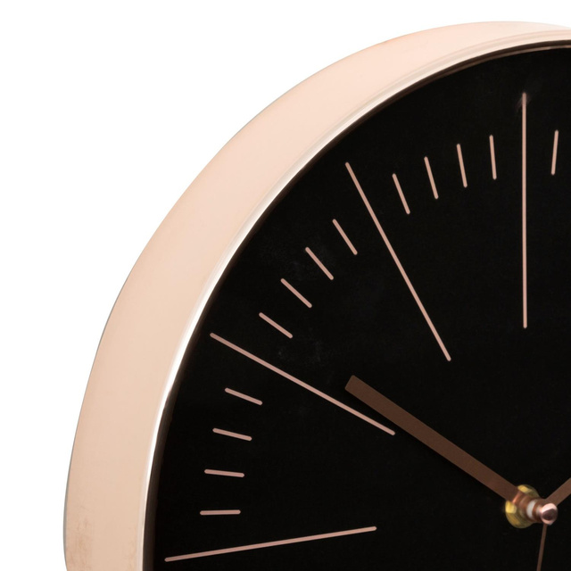 Ceas de perete modern Edith, negru, Ø 30 cm
