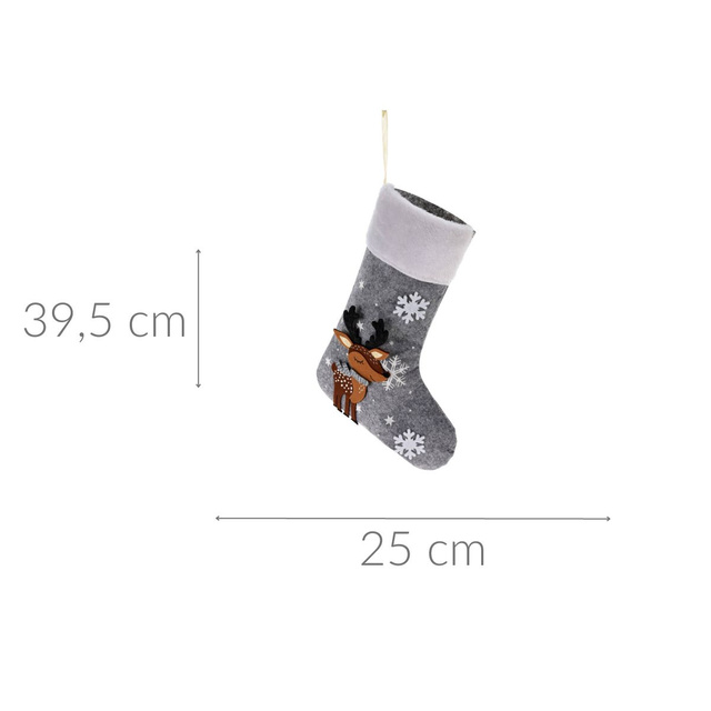 Ciorap de Craciun pentru semineu, 25 x 39,5 cm