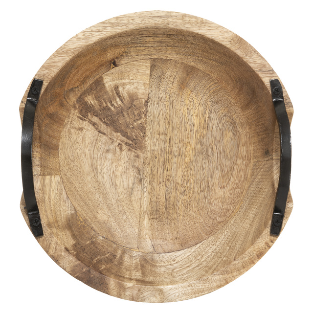 Bol decorativ din lemn mango, 30 cm