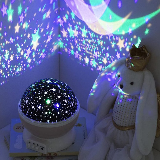Proiector stea pentru copii, culoare gri, Atmosphera pentru copii