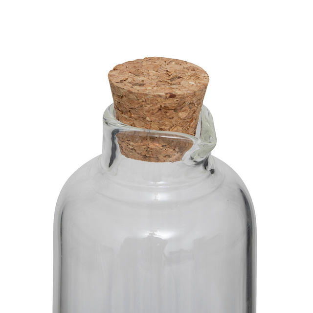 Set de sticle ovale Harmony metal + acacia x2