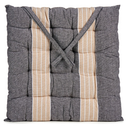 Pernă pentru scaun cu dungi și legături NOMO, 40 x 40 cm