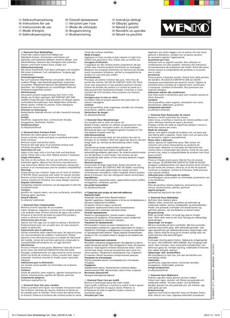 Detergent pentru mobilier din lemn de culoare închisă, 100 ml