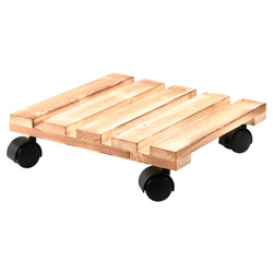 Suport mobil pentru ghivece, lemn de pin, 100 kg