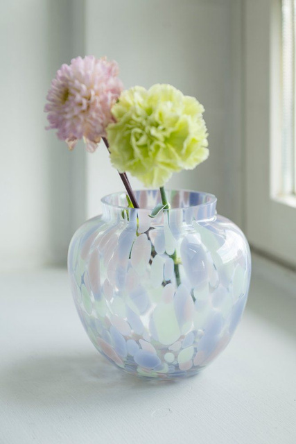 Vază de sticlă OMBRA, 15 cm, design unic