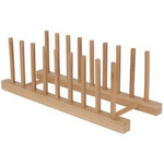 Suport pentru farfurii, Maro, 34x13x12 cm, EH