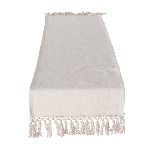 Traversa de masă din bumbac Linou, 140 x 40 cm