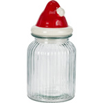 Borcan din sticlă cu motiv sărbătoresc, 1060 ml