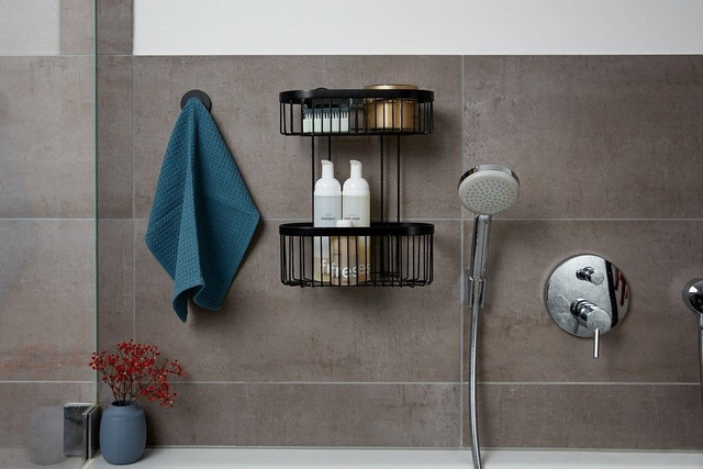 Raft de baie fixat pe perete Classic-Plus, 2 niveluri, Wenko