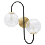 Aplică cu abajururi de sticlă și metal