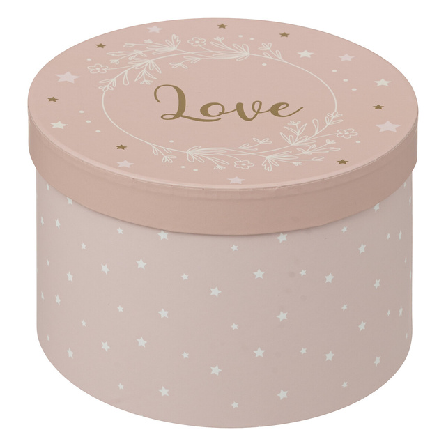 Cutii de depozitare pentru jucarii rotunde THALIE, set de 3 cutii