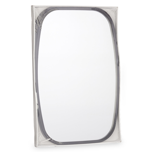 Oglindă rectangulară cu mânere din piele, 43 x 65 x 3 cm