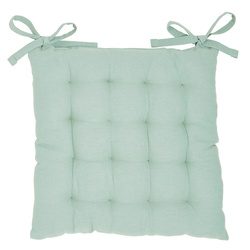 Perna din bumbac pentru scaunul de bucătărie COMFORT, legată, 38 x 38 cm, salvie