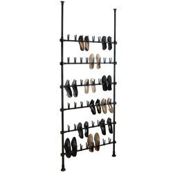 Suport pentru pantofi telescopic HERKULES, negru, inaltime 165 - 300 cm, WENKO