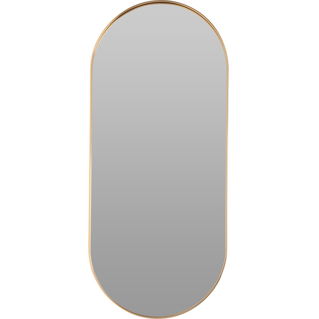 Oglinda ovala in rama aurie, 72 x 32 cm