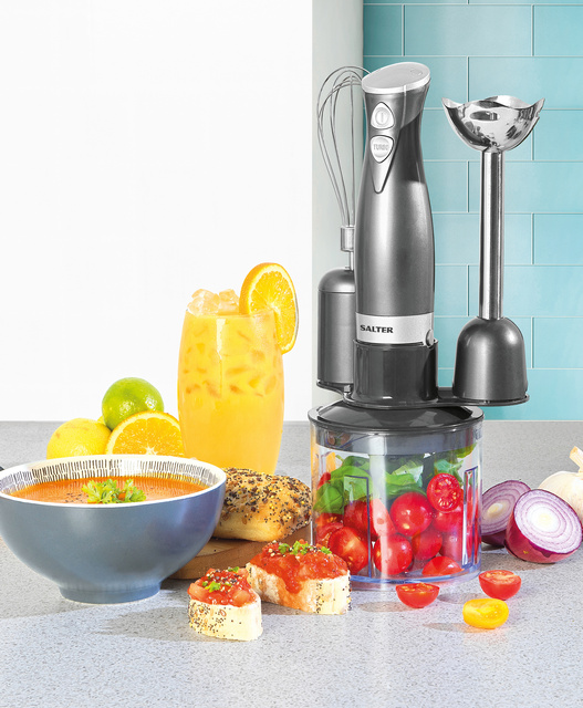 Blender de mână 350 W SALTER COSMOS 3 în 1, 5 piese