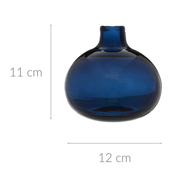 Vaza din sticla colorata, Ø 12 cm