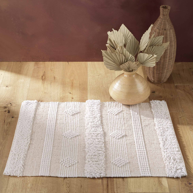 Covor boho ATHOS bej, 60 x 90 cm