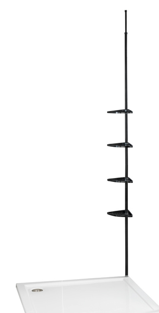Etajera telescopica Opal, Negru, ALLSTAR