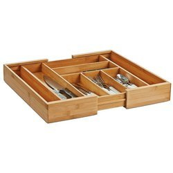 Container extensibil pentru tacâmuri, inserție pentru sertar, 35 - 58 x 43 x 6,5 cm, ZELLER