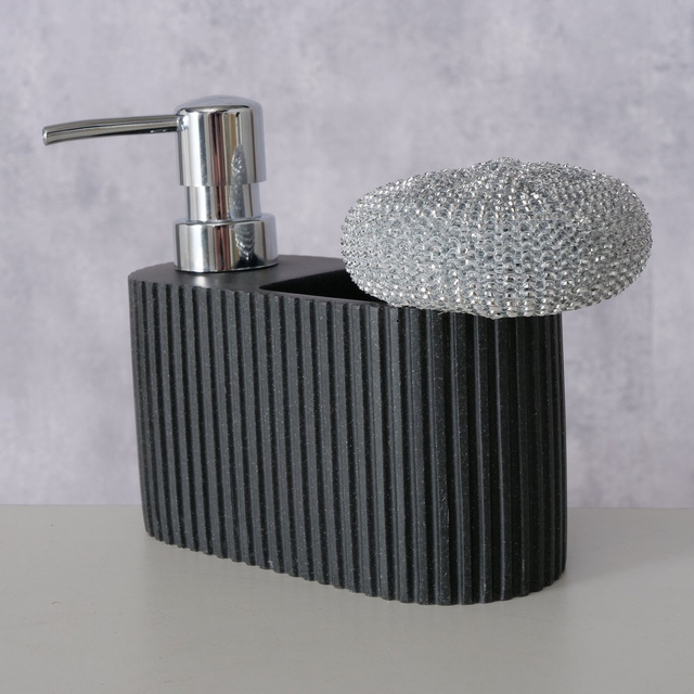 Distribuitor pentru detergent de spălat vase cu spatiu pentru burete Jiro