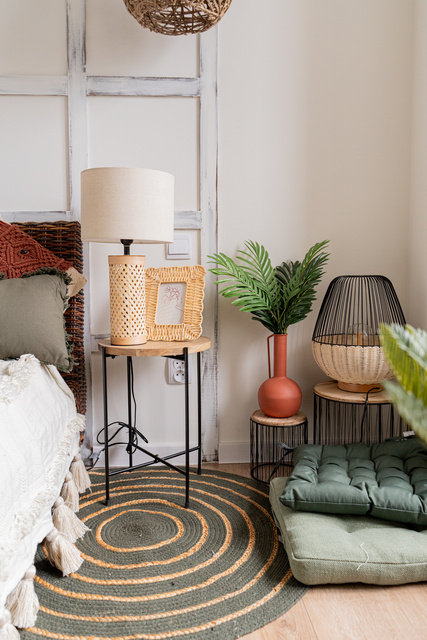 Covor rotund din bumbac, Ø 90 cm