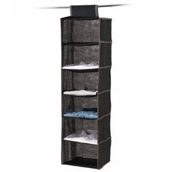 Organizator textil pentru dulap, suspendat, 6 compartimente