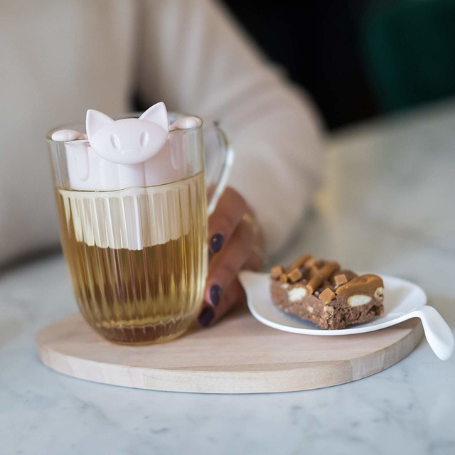 Infuzor de ceai MIAOU, KOZIOL, roz regină