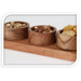 Set de servire gustari, lemn de salcam, 28 x 10 x 6 cm