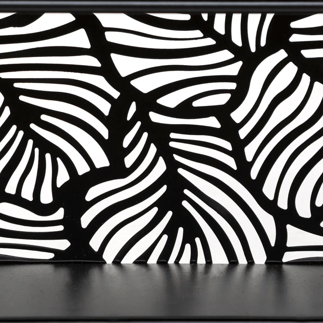 Poliță de perete MIRNA cu decor vegetal, 39,3 x 10,5 x 36 cm