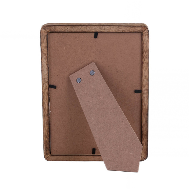 Ramă foto din lemn, verticală, din lemn de mango, 23 x 2 x 28 cm