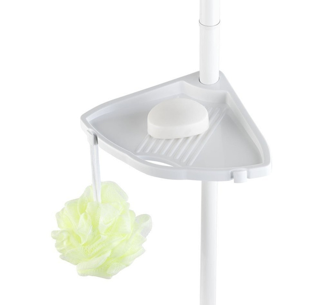 Raft de baie telescopic XXL, colțar - până la 4 niveluri, WENKO