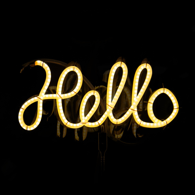 Bec decorativ HELLO, LED, chihlimbar