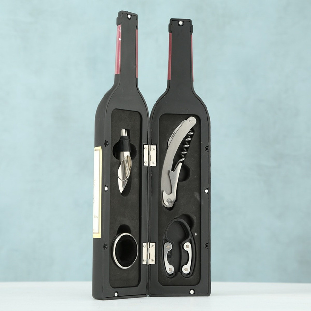 Set accesorii vin, 5 piese, inox