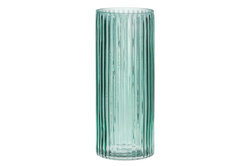 Vază din sticlă în dungi, 29,5 cm