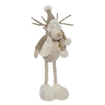 Figurina Mr. Reindeer, bej, plastic, 52 cm