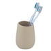 Pahar ceramic pentru periuțe de dinți BADI, gri, Wenko
