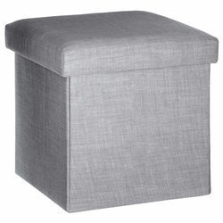 Puf cu spatiu de depozitare, 38 x 38 cm, pliabil